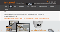 Desktop Screenshot of juste1oeil.com