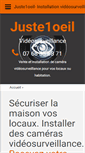 Mobile Screenshot of juste1oeil.com
